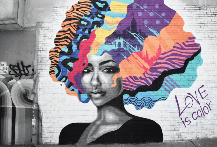 Love is Color Wall Mural-Urban-Eazywallz