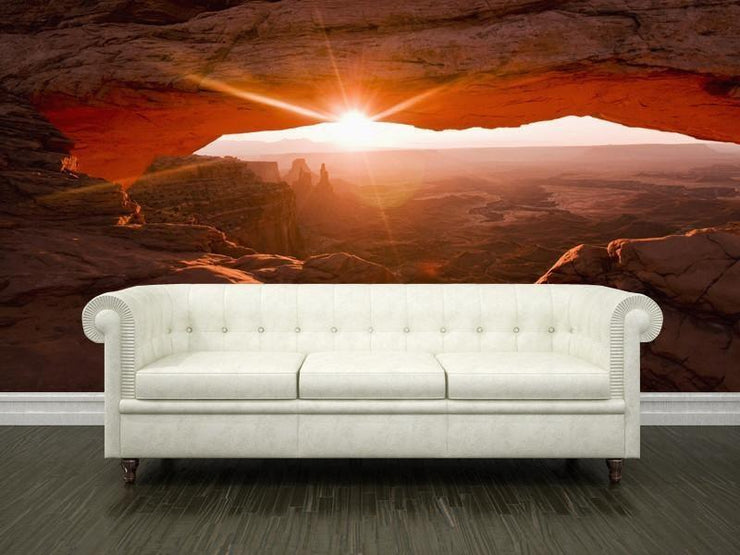 Mesa Arch at sunrise Wall Mural-Landscapes & Nature,Staff Favourite Murals-Eazywallz