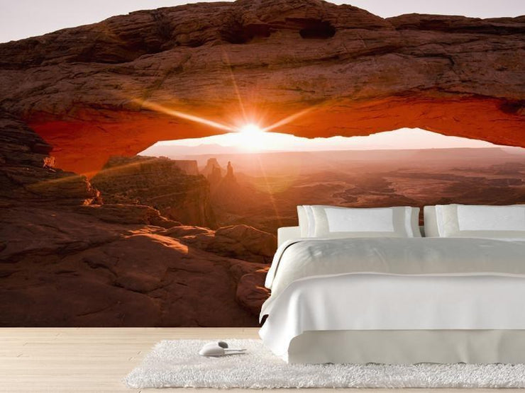 Mesa Arch at sunrise Wall Mural-Landscapes & Nature,Staff Favourite Murals-Eazywallz