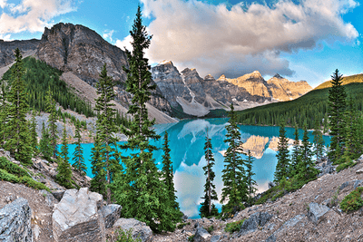 Moraine Lake Wall Mural-Landscapes & Nature-Eazywallz