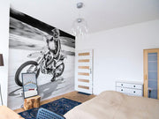 Motor Bike Rider Wall Mural-Sports-Eazywallz