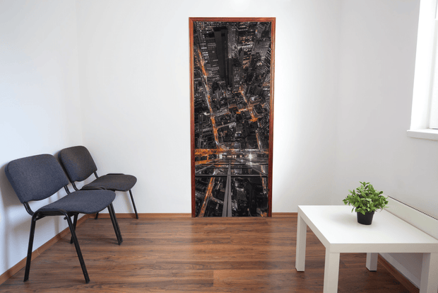 NYC Look Down Door Mural-Landscapes & Nature-Eazywallz