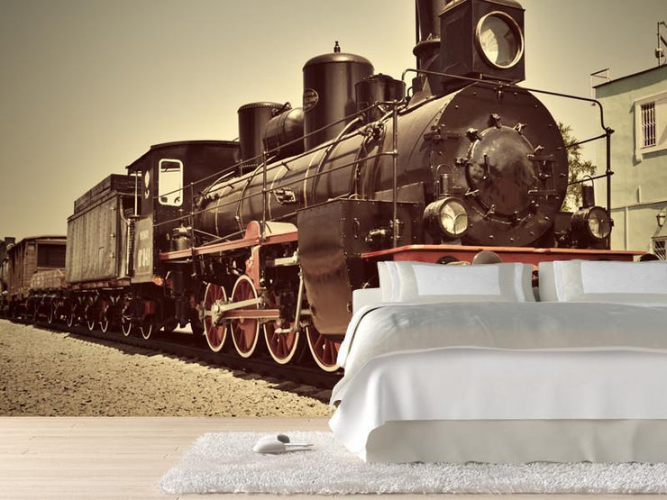 Old vintage steam train Wall Mural-Transportation,Vintage-Eazywallz