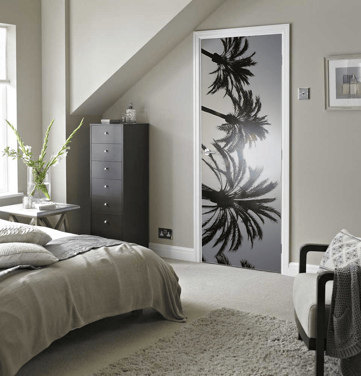 Palm Tree Door Mural-Landscapes & Nature-Eazywallz