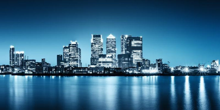 Panorama of Canary Wharf Wall Mural-Cityscapes,Panoramic-Eazywallz