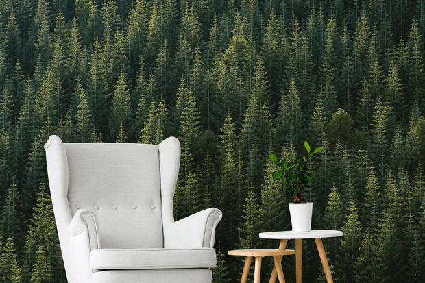 Perfect Tree Forest Line Wall Mural-Urban-Eazywallz