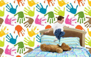 Prints of childs'hands Wall Mural-Kids' Stuff-Eazywallz