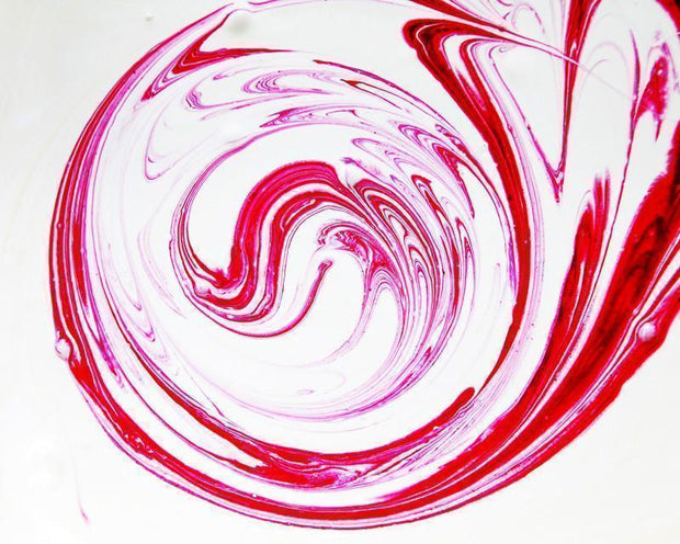 Red paint spiral Wall Mural-Abstract-Eazywallz