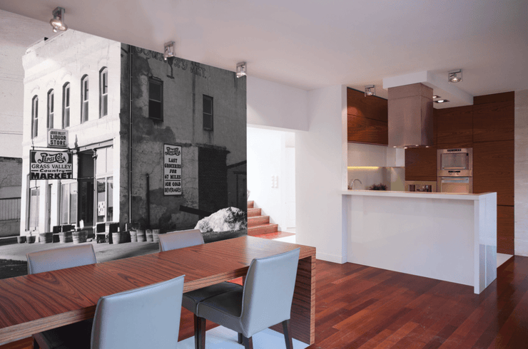 Retro Corner Store Wall Mural-Buildings & Landmarks,Urban,Featured Category-Eazywallz