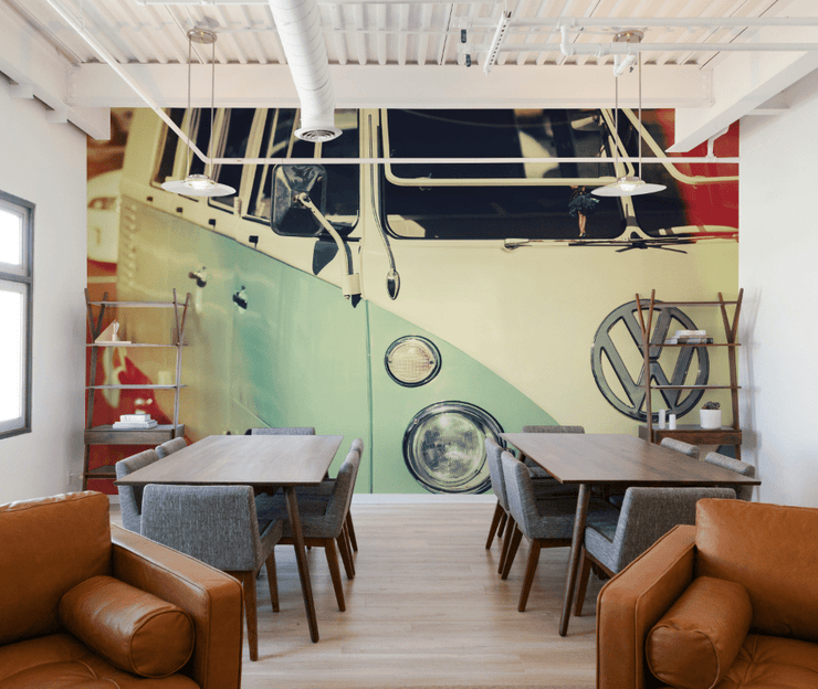 Retro Filter Volkswagen Wall Mural-Vintage-Eazywallz