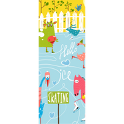 Skating Farm Animals Door Mural-Kids' Stuff-Eazywallz