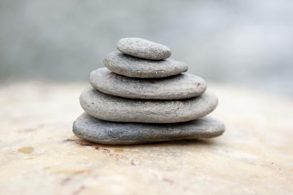 Stacked Stones Wall Mural-Macro,Zen-Eazywallz