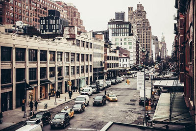 Streets of New York Wall Mural-Buildings & Landmarks,Urban,Featured Category-Eazywallz