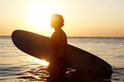Surfer at sunset Wall Mural-Sports-Eazywallz