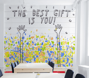 "The Best Gift Is You" Street Art Wall Mural-Urban-Eazywallz
