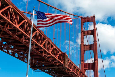 The Golden Gate in America Wallpaper Mural-Buildings & Landmarks-Eazywallz