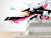 Urban techno design Mural-Abstract,Urban,Modern Graphics,Staff Favourite Murals-Eazywallz