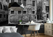 Venice, Italy in Black and White Wall Mural-Black & White,Buildings & Landmarks-Eazywallz