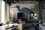 Blue Crane Wallpaper Mural