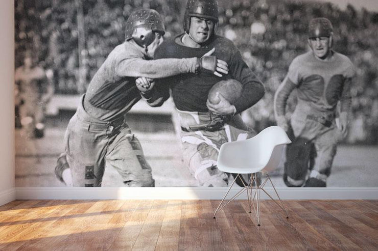 Vintage Football Action Wall Mural-Sports-Eazywallz