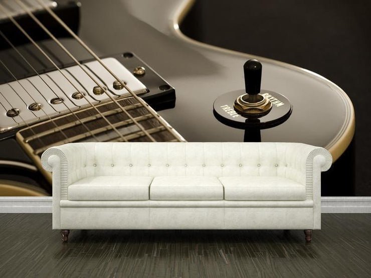 Vintage guitar Wall Mural-Arts,Macro-Eazywallz