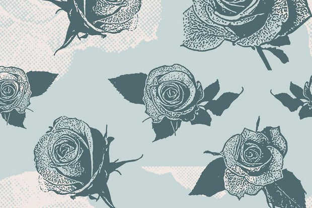 Vintage roses pattern Wall Mural-Patterns-Eazywallz