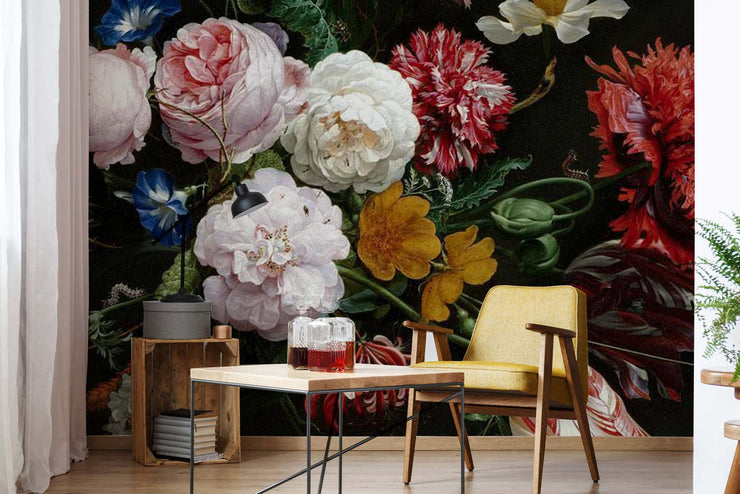 Vintage Still Floral Wallpaper Mural