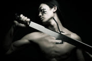 Warrior with katana Wall Mural-Black & White,Sports-Eazywallz