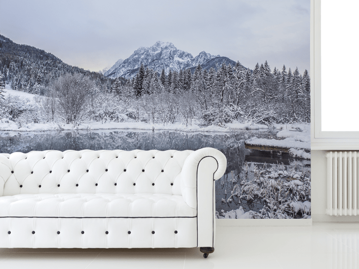 Winter Landscape in Slovenia Wall Mural-Landscapes & Nature,Vintage-Eazywallz