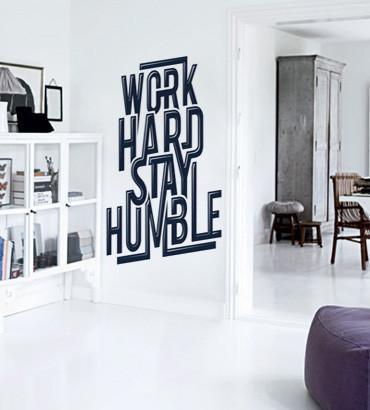 Work Hard Stay Humble Wall Mural-Buildings & Landmarks,Vintage-Eazywallz