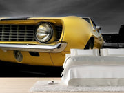 Yellow muscle car Wall Mural-Transportation-Eazywallz